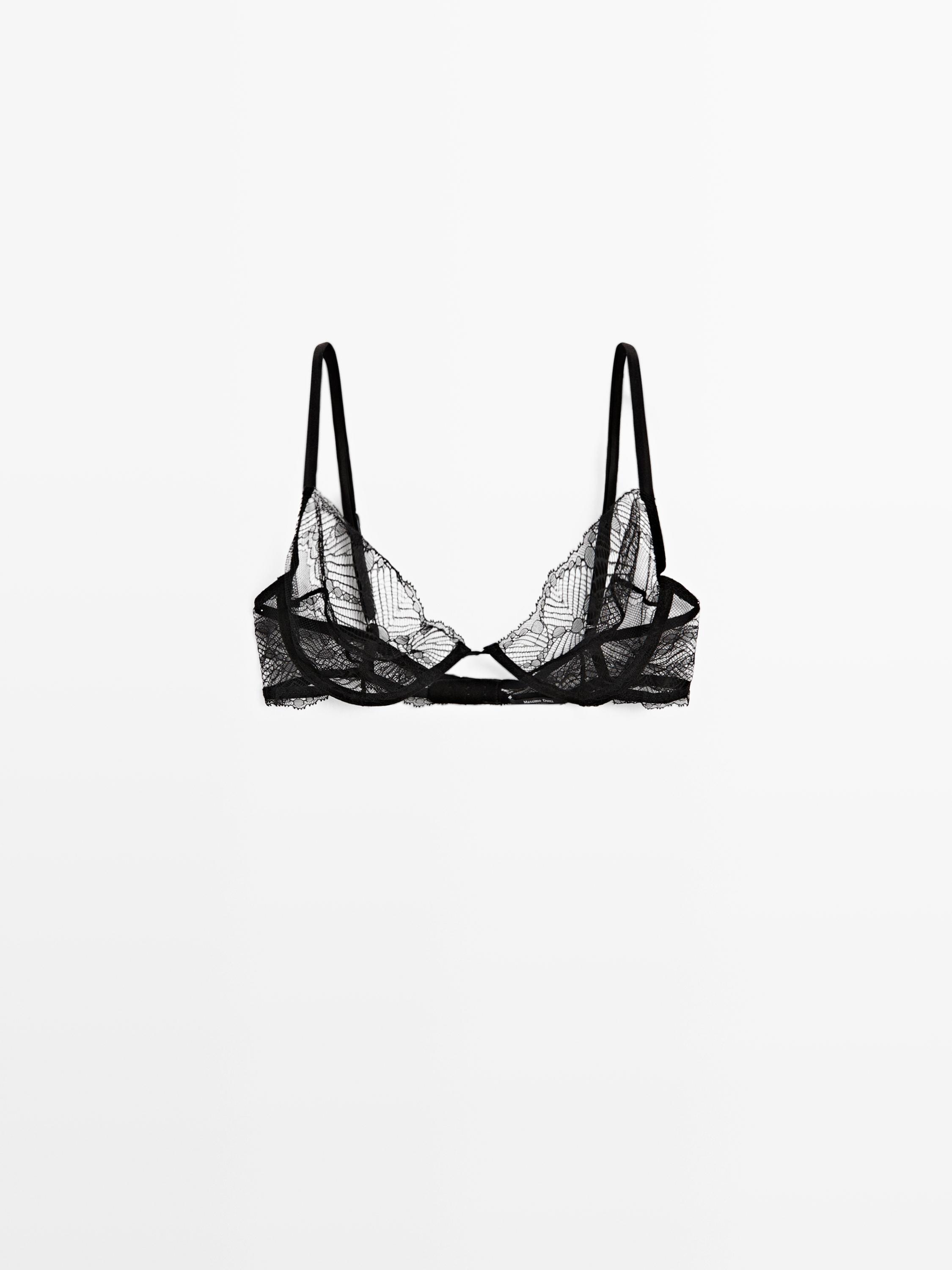 Lace bra with underwire